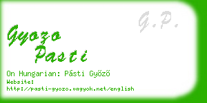 gyozo pasti business card